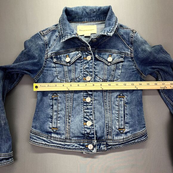 Anthropologie Pilcro and the Letterpress Denim Trucker Jacket Sz XSP - Picture 4 of 14